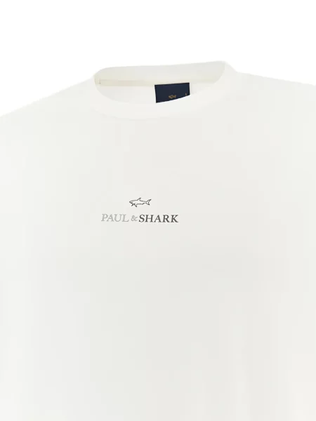 Tricou Paul & Shark cu imagine alb