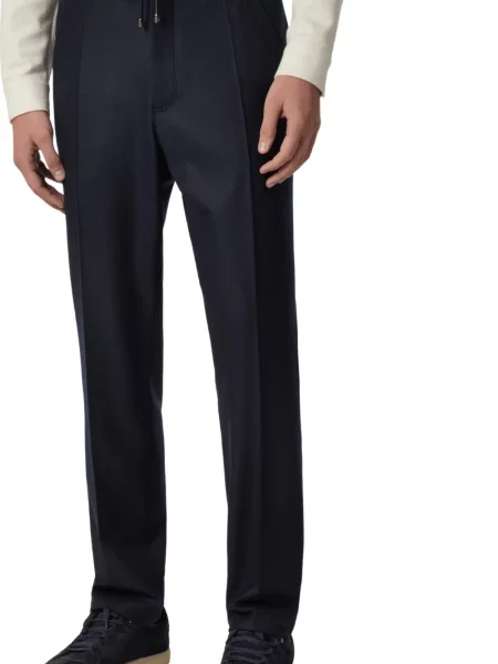 Pantaloni Brett Johnson alergare cu cordon albastru