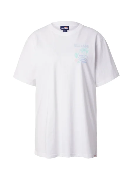 ELLESSE Tričko ROCKLEY béžová / pastelová modrá / světle zelená bílá