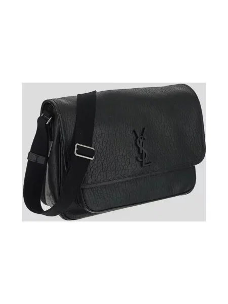 Torba crossbody Saint Laurent skórzana czarna
