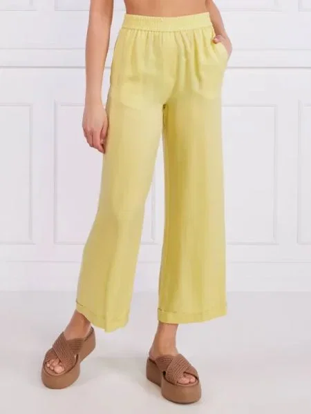 Beatrice B Pantaloni | Oversize fit galben