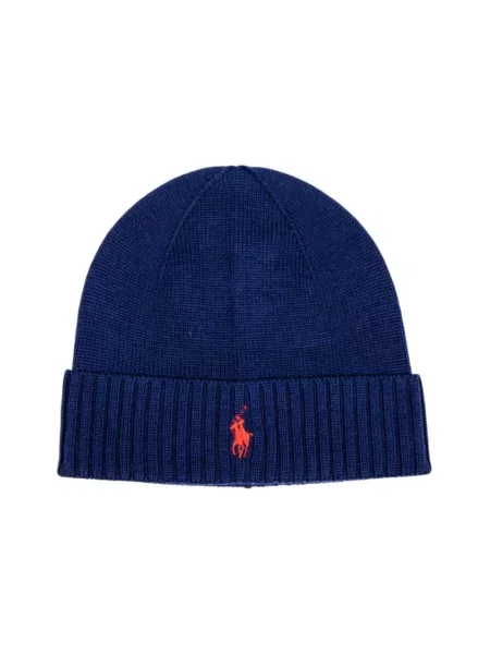 Czapka Ralph Lauren wełniana niebieska