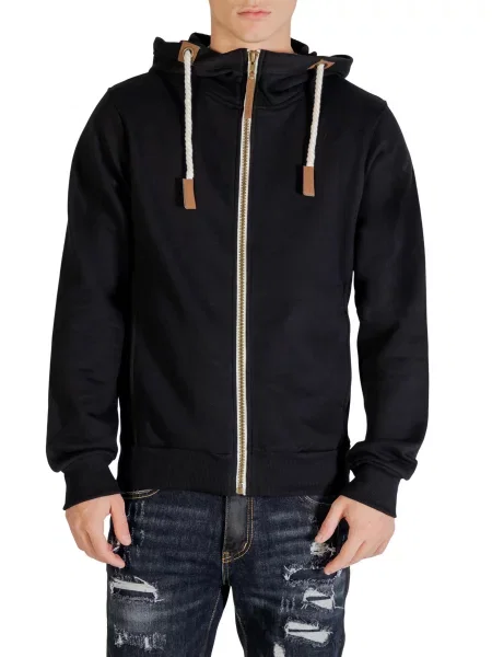 Hoodie Yos s kapuco črna
