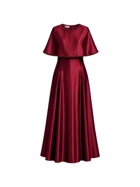 Rochie maxi Baruni în linie A roșu