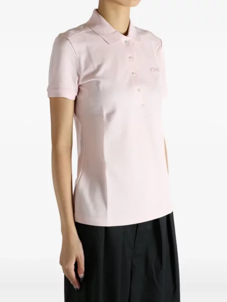 Polo Lacoste cu broderie roz