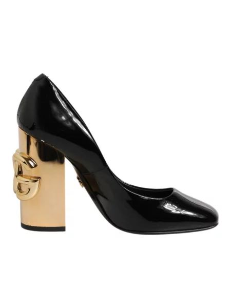 Czółenka Dolce And Gabbana skórzana czarna