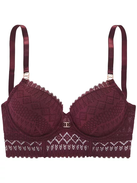 LASCANA Sutien bordeaux roșu