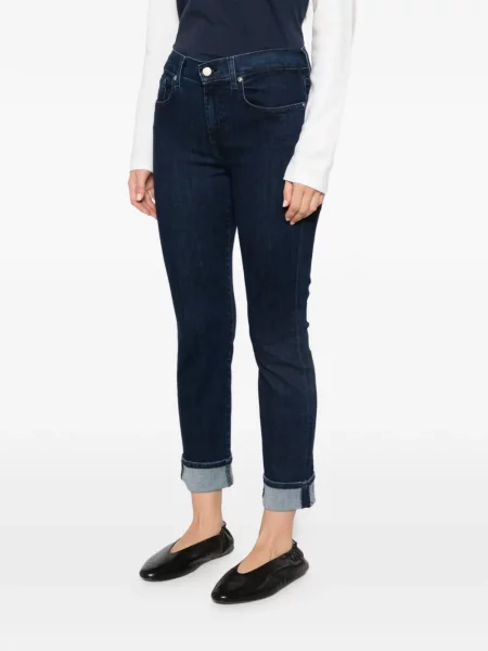 Blugi skinny 7 For All Mankind skinny fit albastru