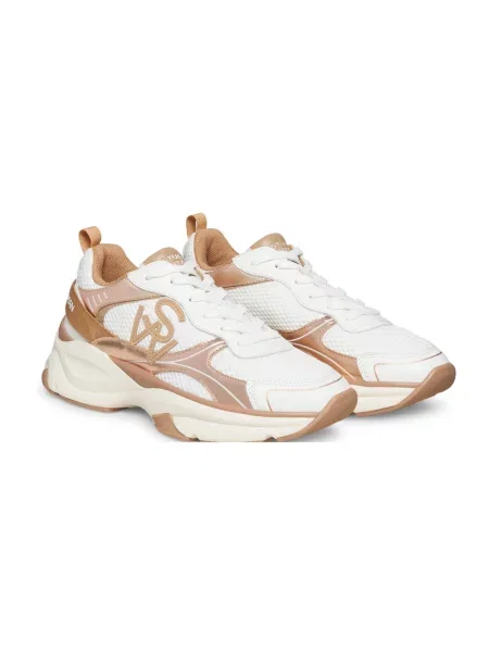 Sneakersy Stuart Weitzman skórzane beżowe