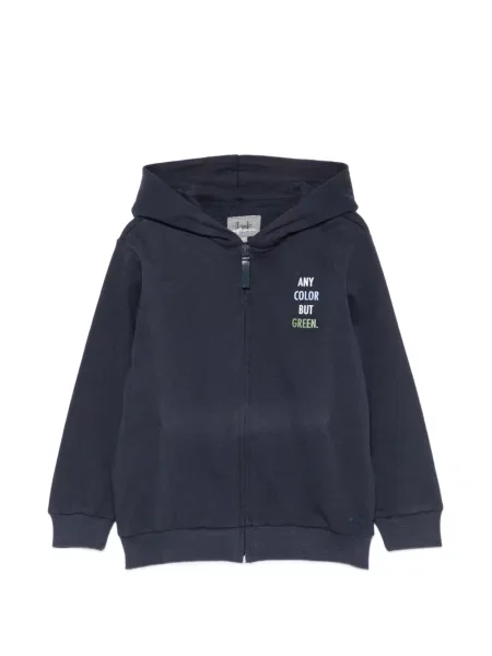 Bluza z kapturem dziecięca Il Gufo niebieska
