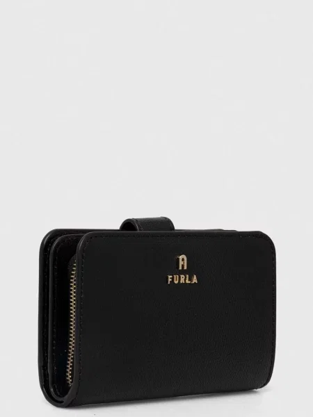 Furla portfel skórzany czarny