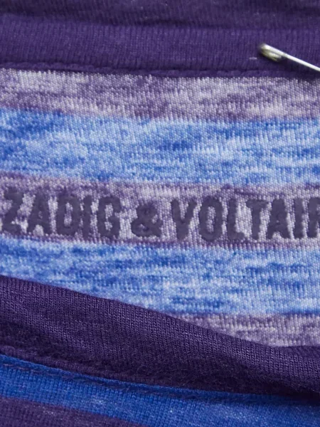 Długa koszulka Zadig&voltaire w paski niebieska