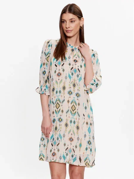 Cream Rochie de zi Esra albastru