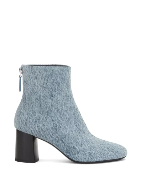 Botine 3.1 Phillip Lim cu toc bloc albastru