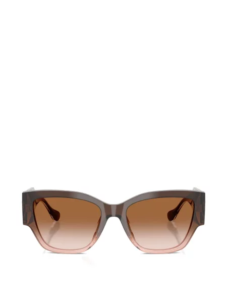 Ochelari de soare Versace Eyewear cu imprimeu geometric maro
