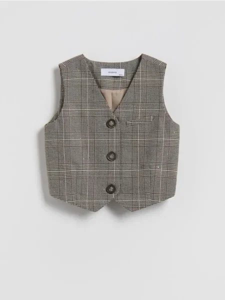 Reserved Károvaná vesta viacfarebná