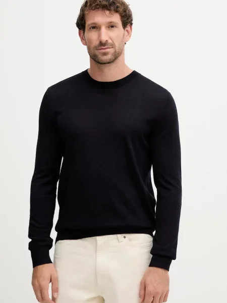 Vlněný svetr Liu Jo pánský tmavomodrá