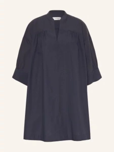 Ottod'ame Sukienka Z Rękawami blau granatowa