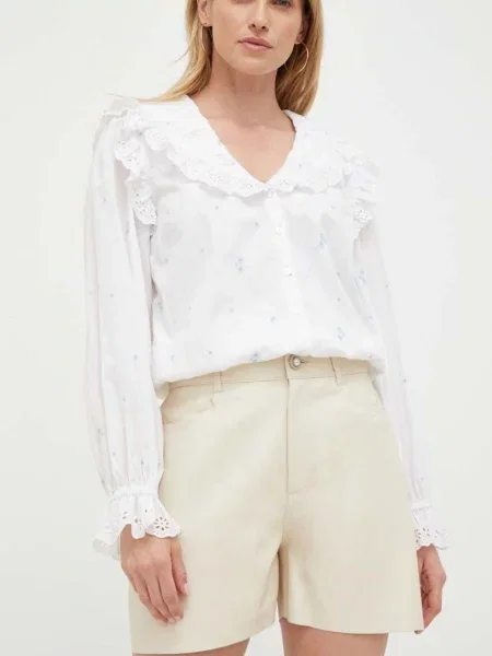Custommade pantaloni scurti de piele Nava bej
