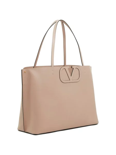 Geantă shopper Valentino Garavani roz