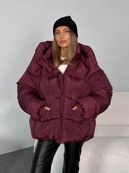 Пуховик Milirud бордовий