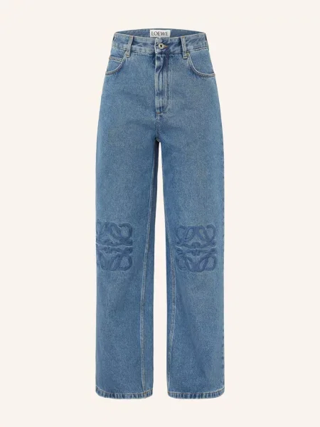 Loewe Dżinsy Typu Boyfriend blau niebieskie