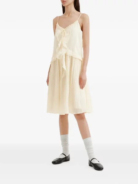 Rochie mini B+ab cu volane