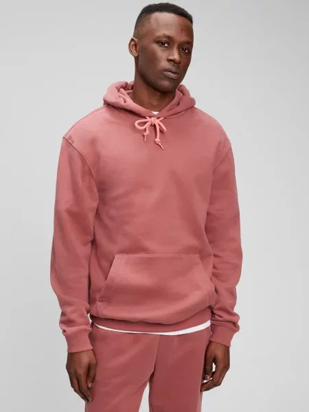 Hanorac cu glugă Gap din fleece roz
