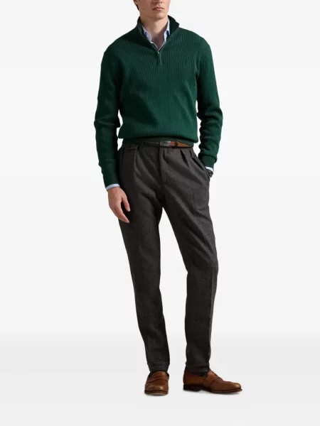 Μικρός κασκέτο Polo Ralph Lauren με χαμηλή μέση υφαίνω διαγωνίως πράσινο