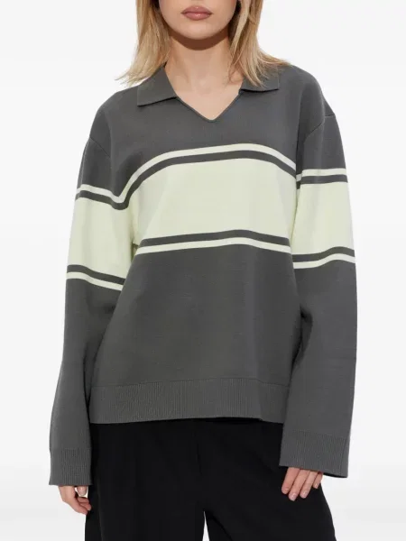 Hanorac Samsøe Samsøe cu dungi gri