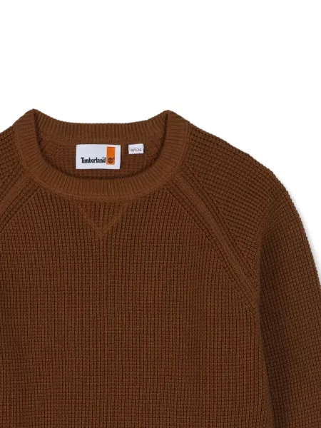 Sweter dziecięcy Timberland brązowy