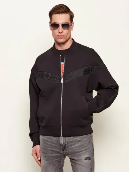 HUGO Bomber dzseki Dromzip fekete