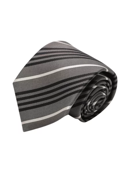 Pasek Saint Laurent w paski brązowy