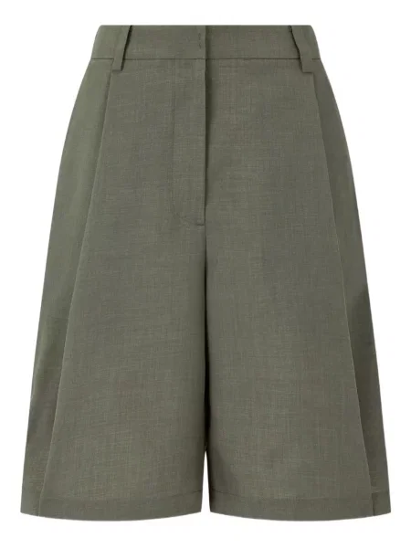 Pantaloni scurți Studio Tomboy plisate verde