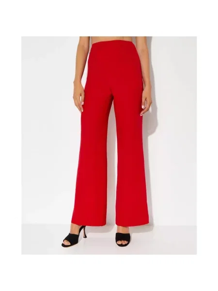 Spodnie dzwony Roland Mouret czerwone