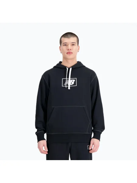 Мъжки суитшърт New Balance Essentials Hoodie black черно