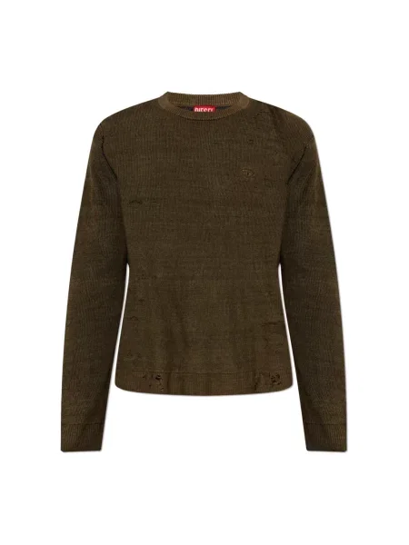 Sweter Diesel brązowy
