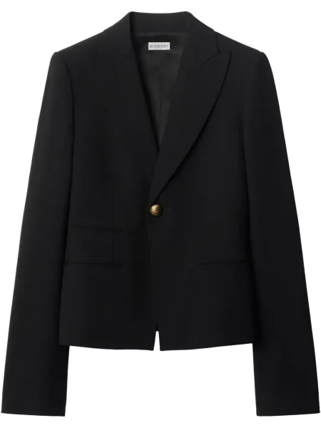 Sacou Burberry de lână negru