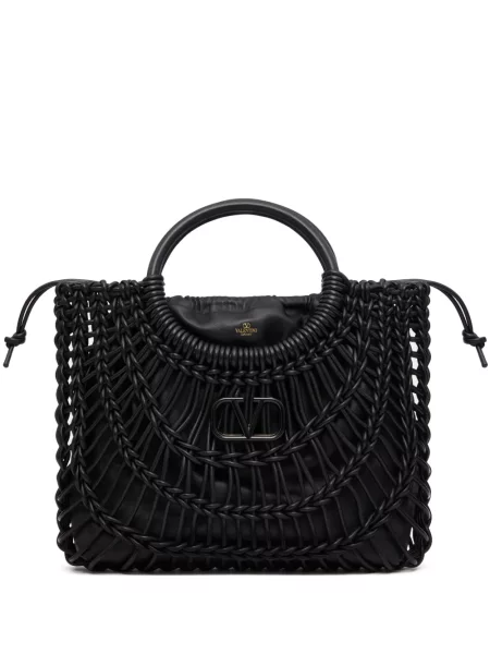 Geantă shopper Valentino Garavani negru