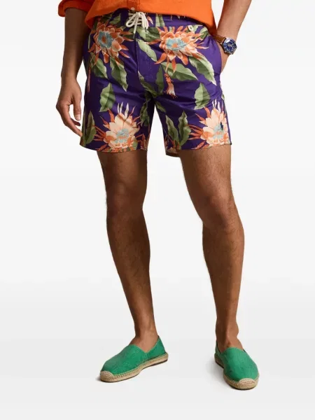Blugi Polo Ralph Lauren cu model floral cu imagine violet