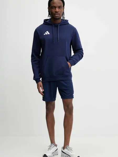 ADIDAS PERFORMANCE Športne hlače Entrada temno modra bela
