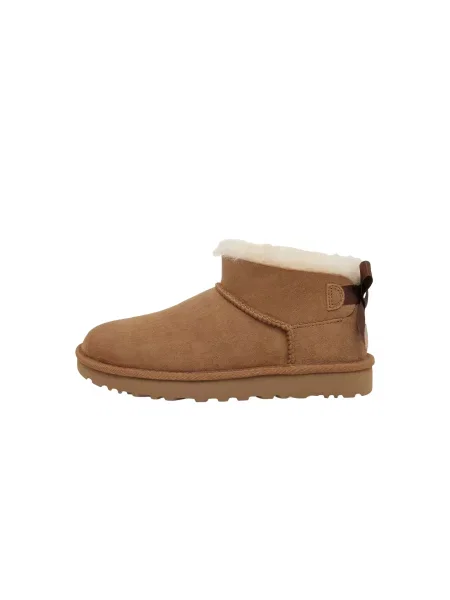 UGG Botine Ultra Mini Bailey Bow caramel maro