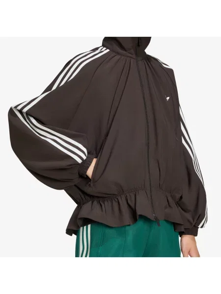 Jachetă adidas Blousy Oversized Track Top Night Brown XS maro