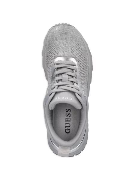 Sneakerși Guess cu autograf gri