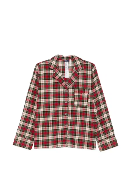 Gulerat pulover Polo Ralph Lauren din canvas în carouri roșu