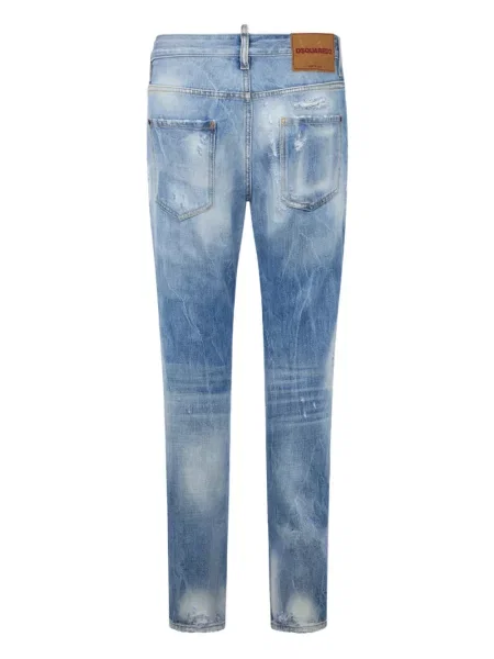 Blugi Dsquared2 zdrențuiți albastru