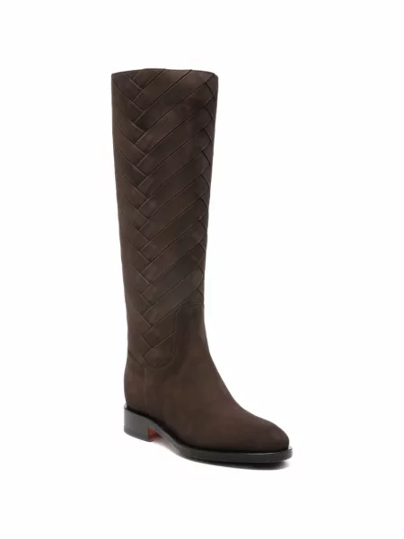 Botine Santoni țesuți maro