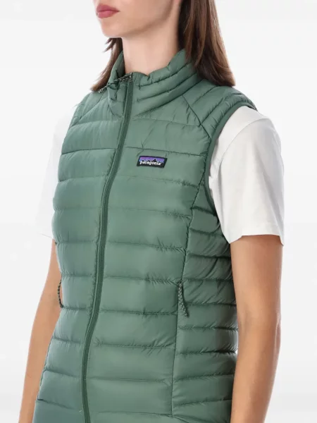 Vestă din puf Patagonia fără mâneci verde
