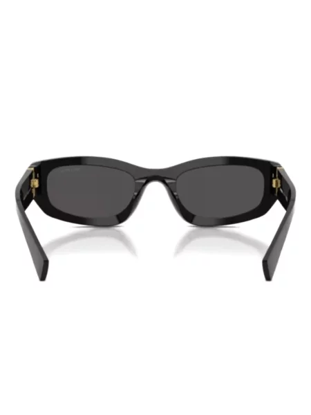 Ochelari de soare Miu Miu Eyewear cu imprimeu geometric cu autograf negru