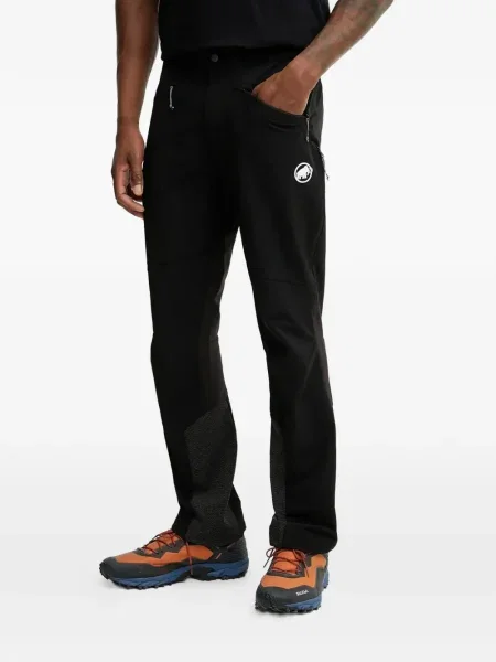 Kalhoty Mammut s autogramem černé